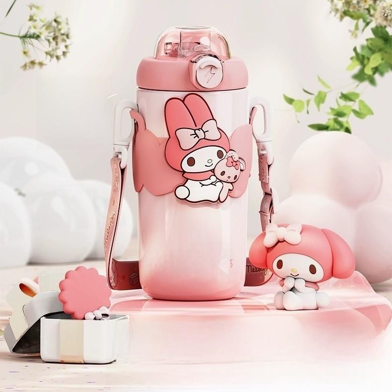 Melody Childrens Insulated Water Bottle With Straw Lock For School And Travel