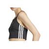 Adidas Originals Logo Three Stripes Short Sports Tank Top Casual Athletic Women Black IU2405