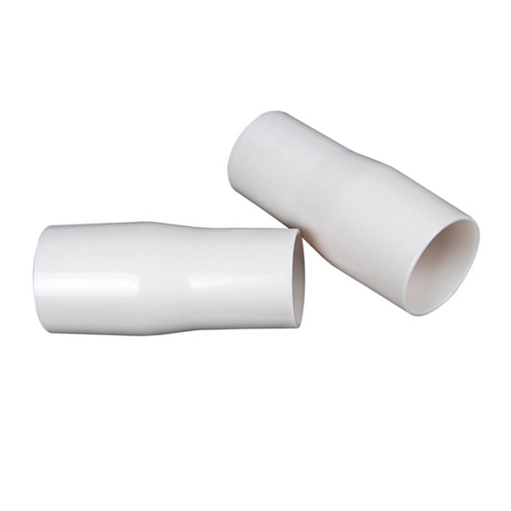 White Threaded Vacuum Hose Cuff Replacement For Swimming Pool Cleaning Equipment Plastic Adapter Connector