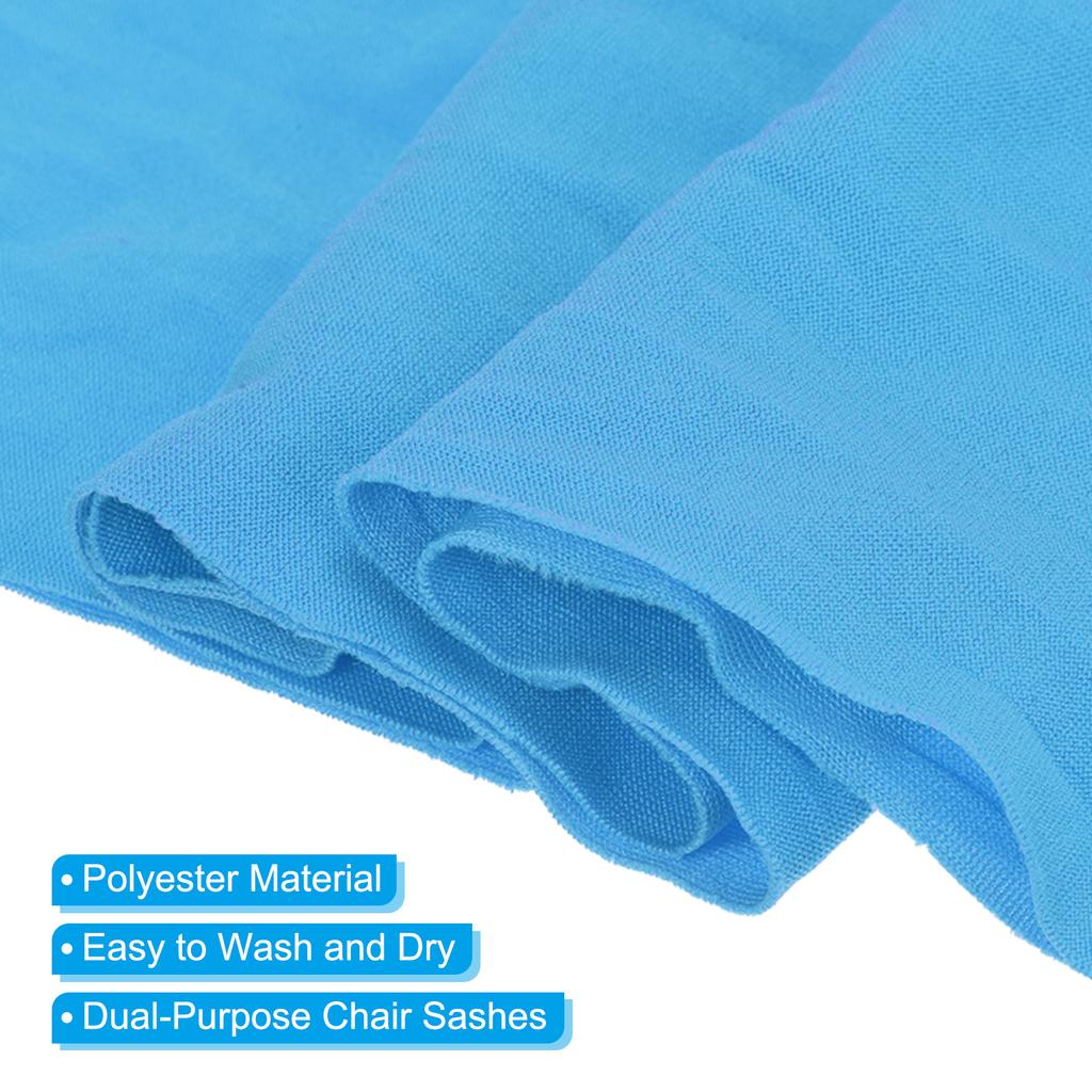 10pcs Stretch Chair Sashes Bow Sash Elastic Chair Cover Bands Sashes Bow Tie for Wedding Banquet Events Decorations 14"x5"