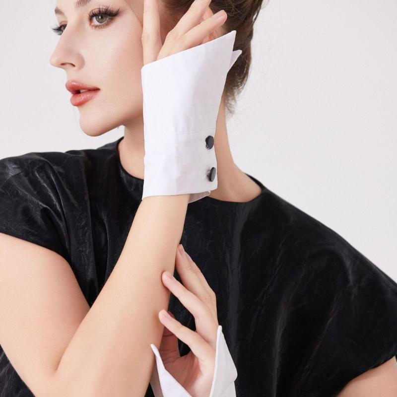 Irregular Arm Covers Shirt Wrist Cuffs Sleeves For Women Dress Outfit Enhancer Formal Armband Business Styles Accessory