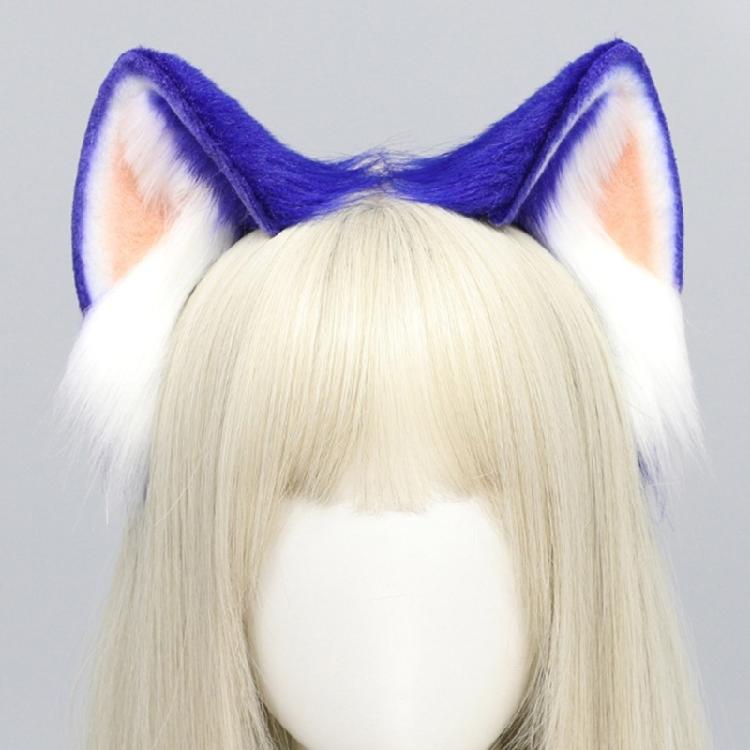 Tiara de Orelha de Animal Peluda Anime Expo para Mulheres Roleplay Maid Headband Fantasia de Festa Menina Anime Estilo de Cabelo Tiara