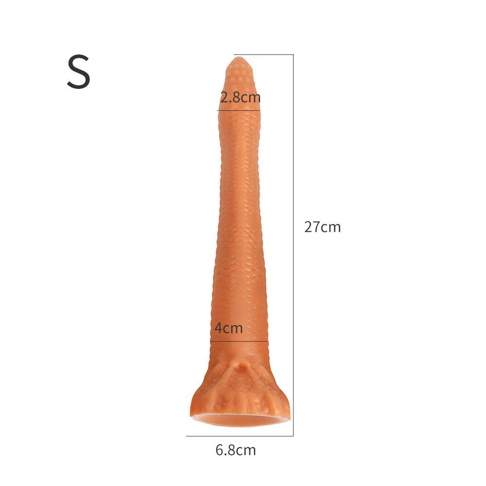 Snake-shaped Simulation Dildo Female Masturbator Soft Silicone Anal Plug Adult Sex Toy Fisting Strap on Cock Realistic Penis
