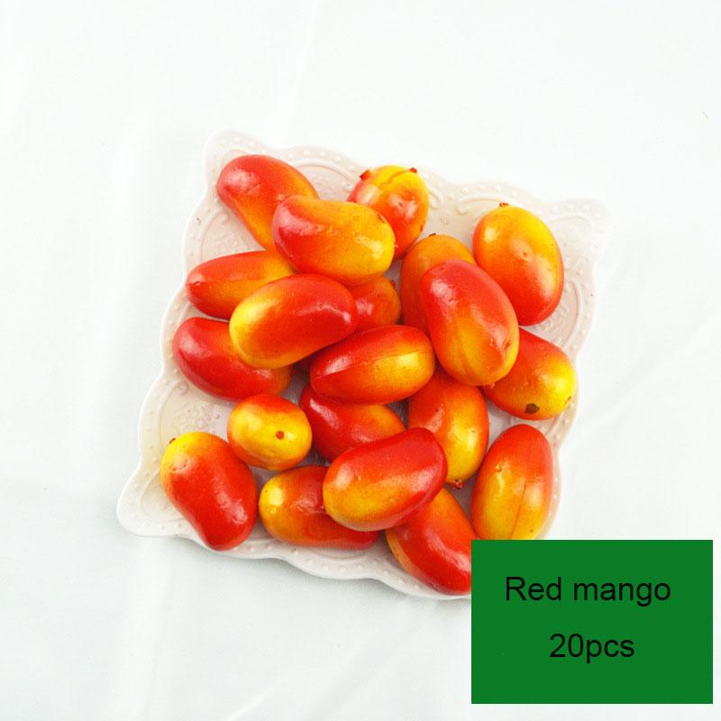 20pcs/Lot Simulation Mini Mini Fruit Model Home Furnishing Holiday Party Photo Props DIY Handmade Decoration Apple Strawberry