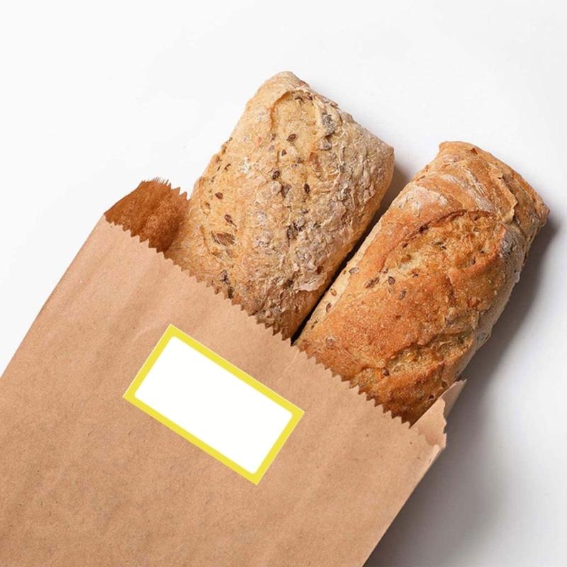 250Pcs Adhesive Label Sticker Colorful Border Name Sticker Food Date Label Clothing Label for School Office Conference