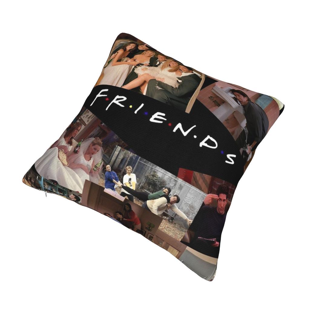 Friends Tv Show Pillowcase Printed Polyester Cushion Cover Decor Pillow Case Cover Home Zippered 18''