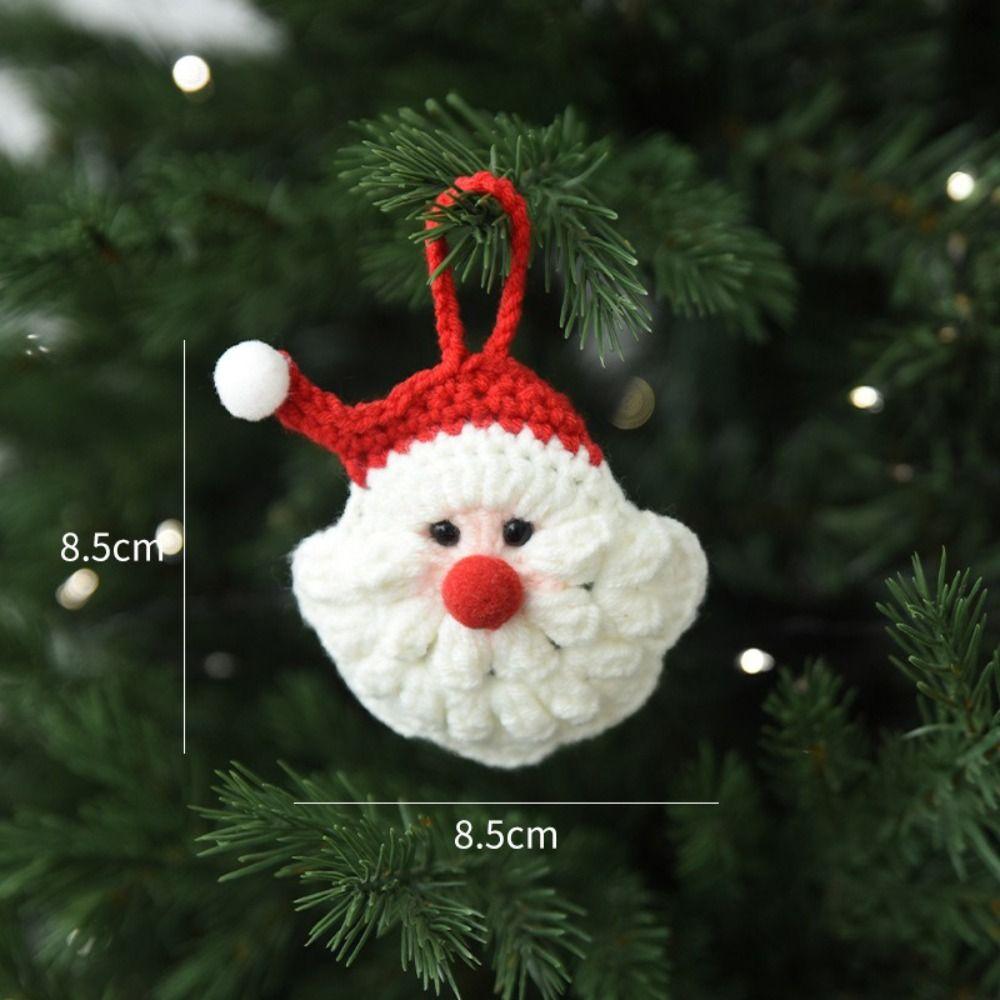 Handmade Christmas Tree  Pendant Santa Claus Mini Woolen Decor Premium Hanging Ornament  Versatile