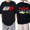 Japanese Anime Graphic Tee Shirt Cartoon Redsuns Gothic Tops Initial D EU Size TShirt Men AE86 Funny Harajuku Manga Tshirt Male