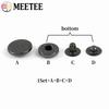 20Sets Meetee Snap Fasteners 10-25mm Metal Snaps Press Studs Buttons for Sewing Jacket Coat Leather Craft Hardware Accessories
