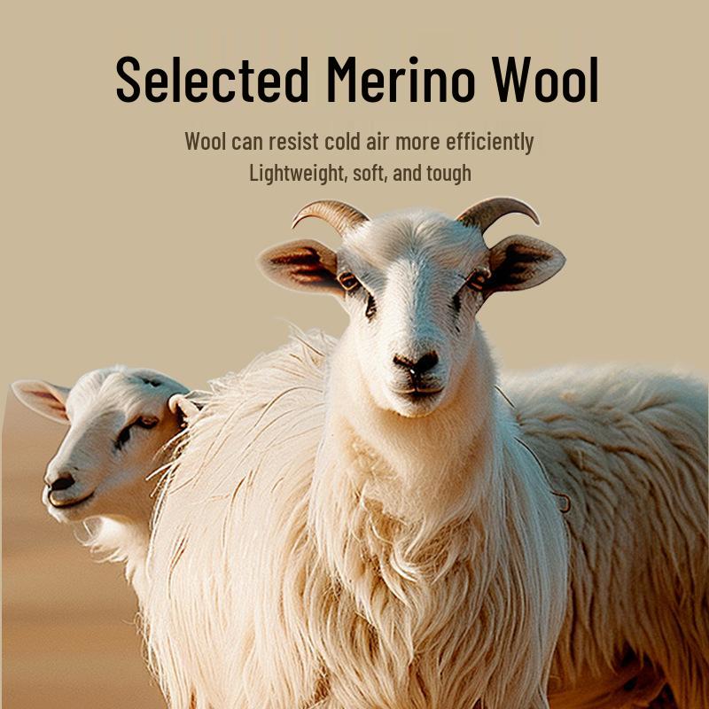 Genouillères en laine pour la chaleur des articulations - Unisexe Senior Chauffant Coupe-froid pour Automne & Hiver