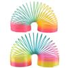Rainbow Circle Fun Folding Toy Material Spring Coil Children's Creative Magic Party Party Funny Tool Colorful Elastic Pen Holder