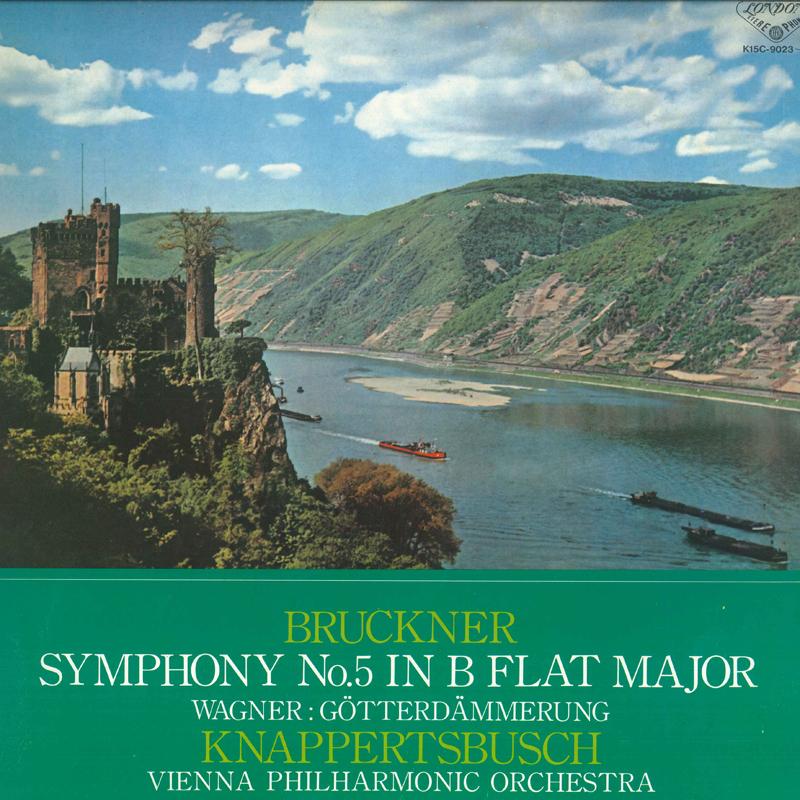 LP Record HANS KNAPPERTSBUSCH, VIENNA PHILHAR - Bruckner: Symphony No. 5 / Wagner:  K15C90234 LONDON 1980 Japan Obi Classical Used