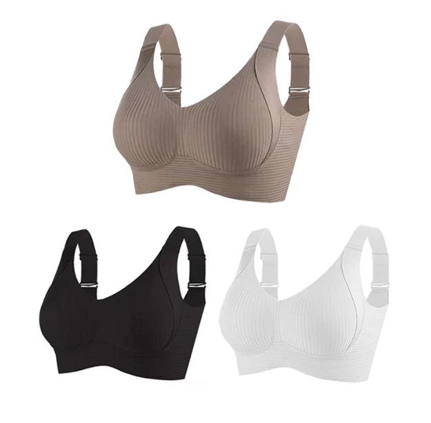 Plus Size Seamless Full Cup Bra: Anti-Sagging, Slimming, Reduces Side Fat for Large Busts