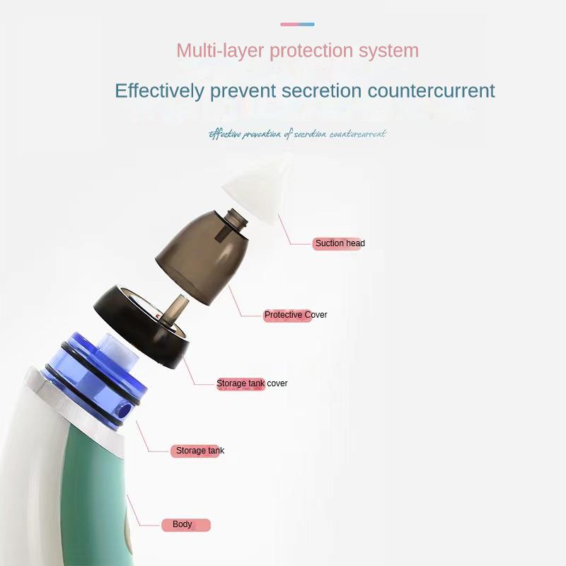 Electric Toddler Snot Aspirators Automatic Newborns Nasal Cleaner Rechargeable Detachable Anti-reflux for Newborn Baby Nursing