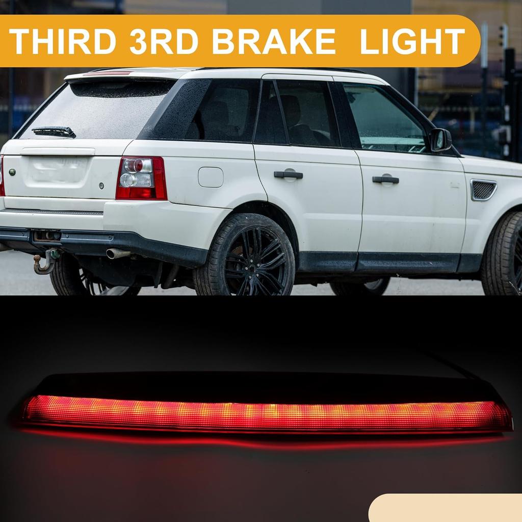 Third Brake Stop Light No.XFG000071 Car Auxiliary Brake Lamp High Level Brake Light for Land Rover Range Rover Sport 2006-2009 ABS Red 1 Pcs