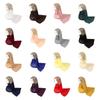 Long Islamic Turban Silk Women Headscarf Fashion Sequin Wraps Shawl  Female