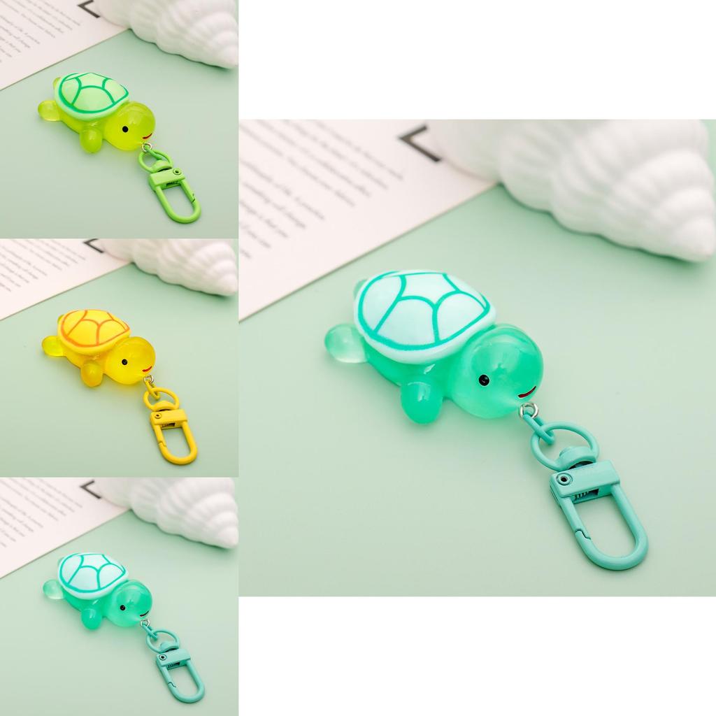 Adorable Night Glow Turtle Keychain Cute Resin Accessory For Bags And Gifts