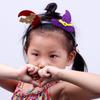 Headband Dark Series Pumpkin/Bat Hairband Kids Cute Headhoop RaveParty Props Hair Decoration Unisex Headgear