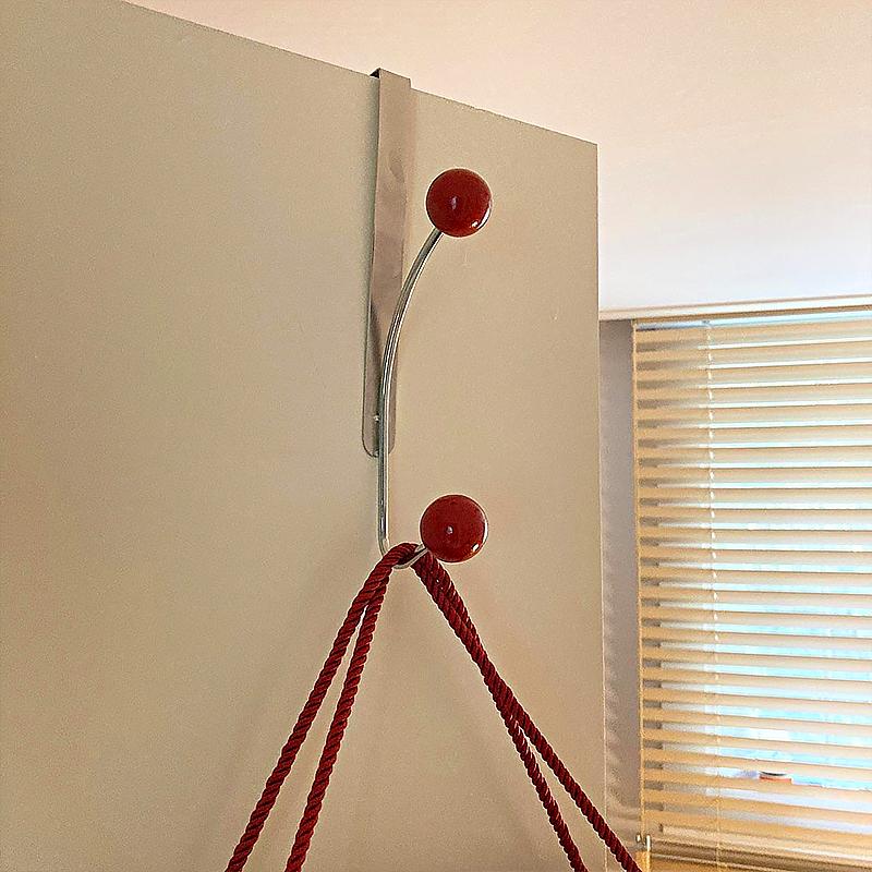 1 Pc Hook Behind The Door Cream Wind No Punching Required Originality Hook Iron Practical Cream Color Storage Coat  Hat Hook