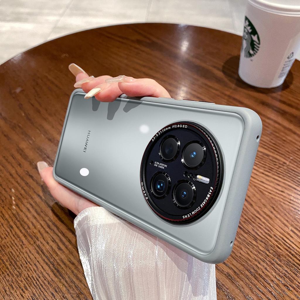 Applicable To Huawei Mate70Pro Mobile Phone Case Lycra Matte P60 Lens Full-inclusive Mate50rs Skin Feeling Protective Case