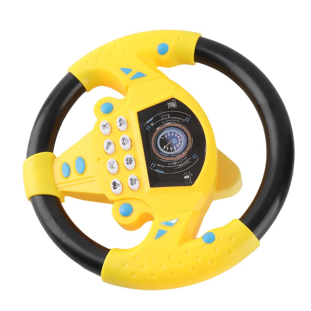 Baby Educational Copilot Steering Wheel Music Children Intelligent Toy (Pink Blue)