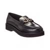 Ferragamo Rolo Lug Leather Loafer Black