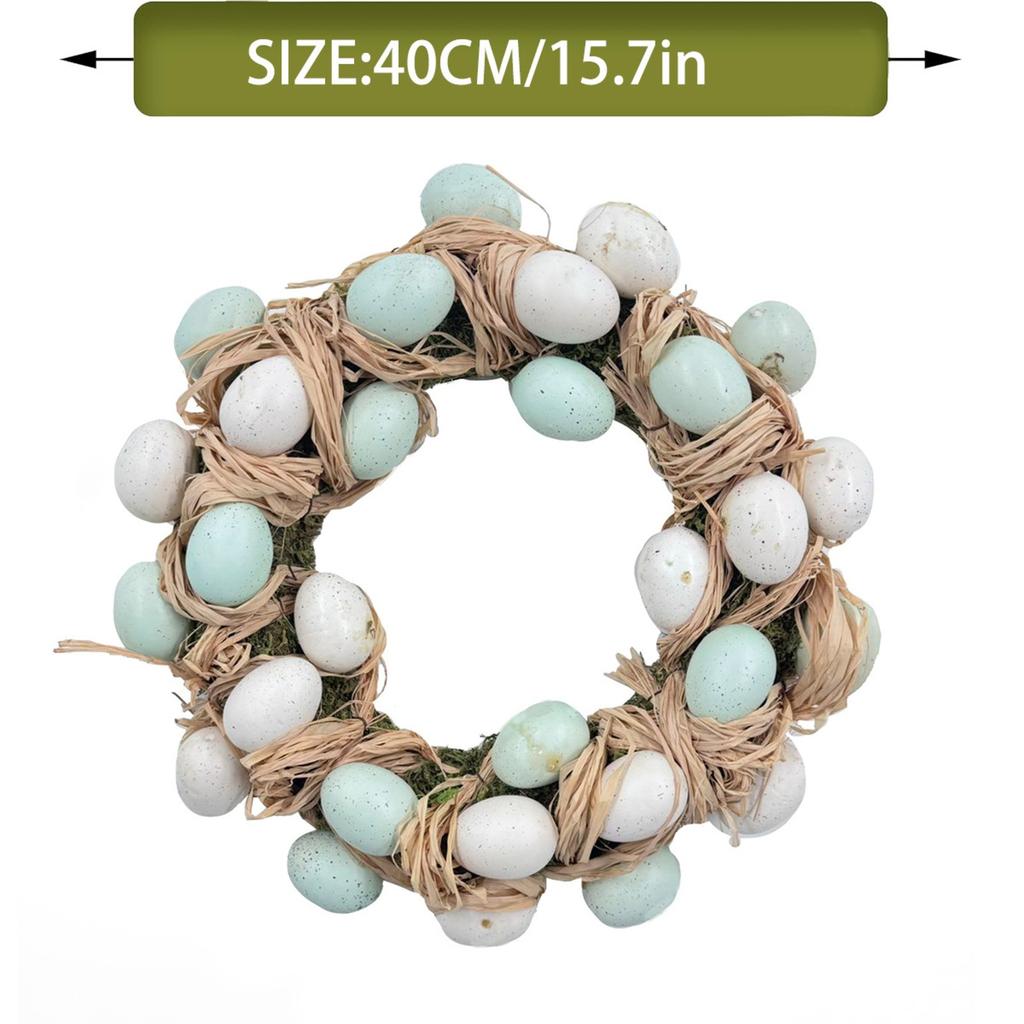 Bow Ribbon Easter Eggs Wreath Easter Eggs Garland Door Ornaments Wall Decor Happy 2025 Easter Day Decor For Home Kids Favor