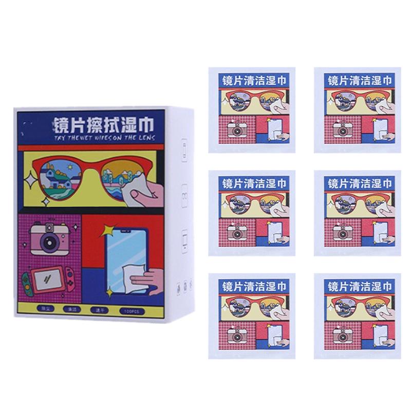 50/100/200Pcs High Quality Cleaning Cloth Glasses Cleaner Cleaning Cloth For Glasses Cloth Len Phone Screen Cleaning Wipes