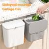 9l Wall Mounted Trash Can Kitchen Cabinet Storage Smart Bucket For Bathroom Recycling Hanging Trash Bins Kitchen Accessories