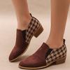 Fashion Versatile Casual Comfortable Deep Mouth Women's Single Shoes 2025 Spring and Autumn New Pointed Thick Heel Foot Shoes Women