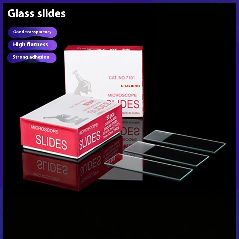 50Pcs Diy Accessories Microscope Slides Blank Biology Glass Slide For Basic Biological Science 25.4X76.2Mm