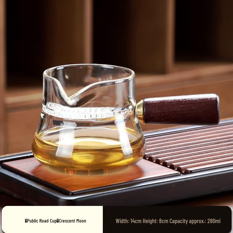 Heat-Resistant Borosilicate Glass Gongdao Tea Pitcher