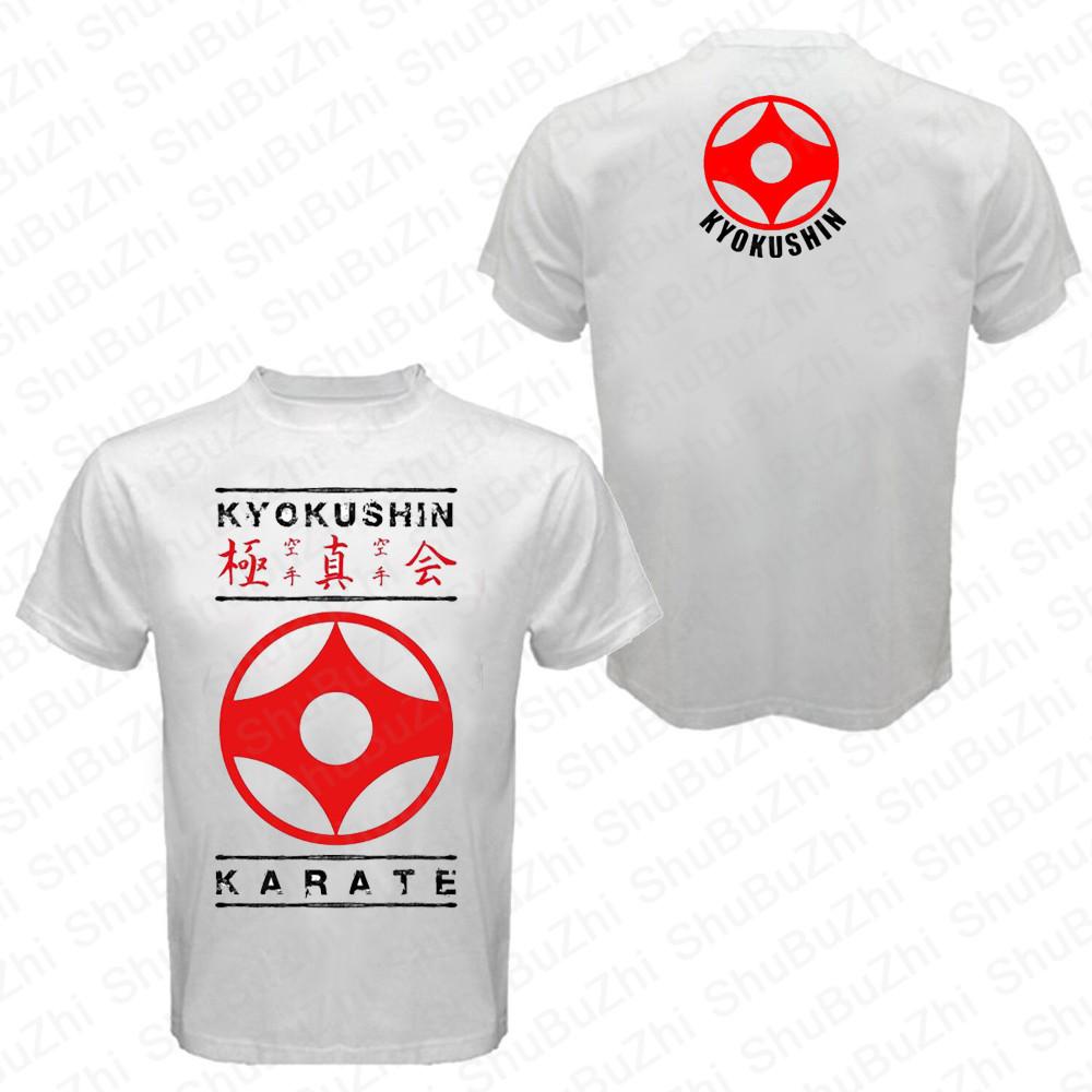 

Kyokushinkai Kyokushin футболка Kai Kan Karate футболка Один удар - смерть ММА Змішані бойові мистецтва Нова чоловіча літня бавовняна футболка L