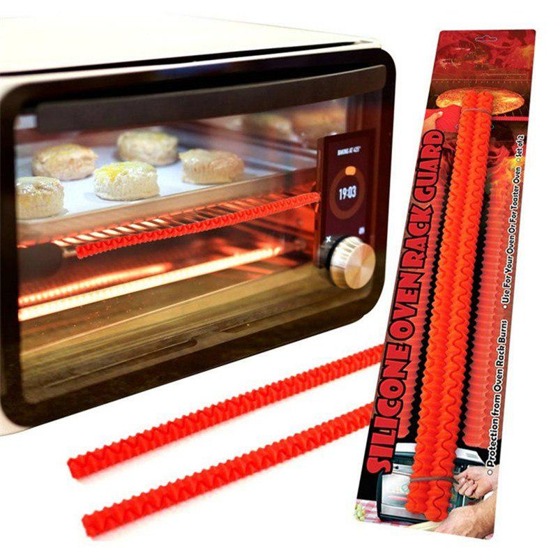 Buy 2pcs/set Silicone Oven Rack Guard Interlocking Silicone Protection ...