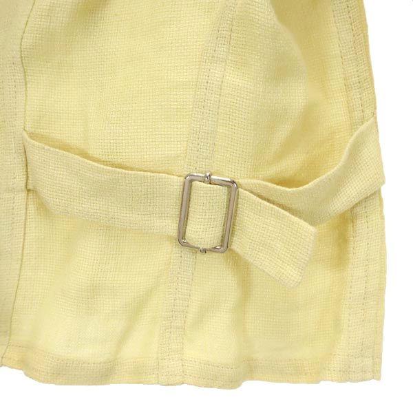 Emporio Armani Made in Italy Linen Double button Jacket 40 yellow Women Used