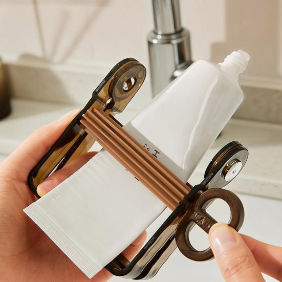 Adjustable Toothpaste Squeezer Bathroom Countertop Toothpaste Dispenser Cream Tube Squeezer Fits Various Tubes for Facial Cleanser Hand Cream Paint