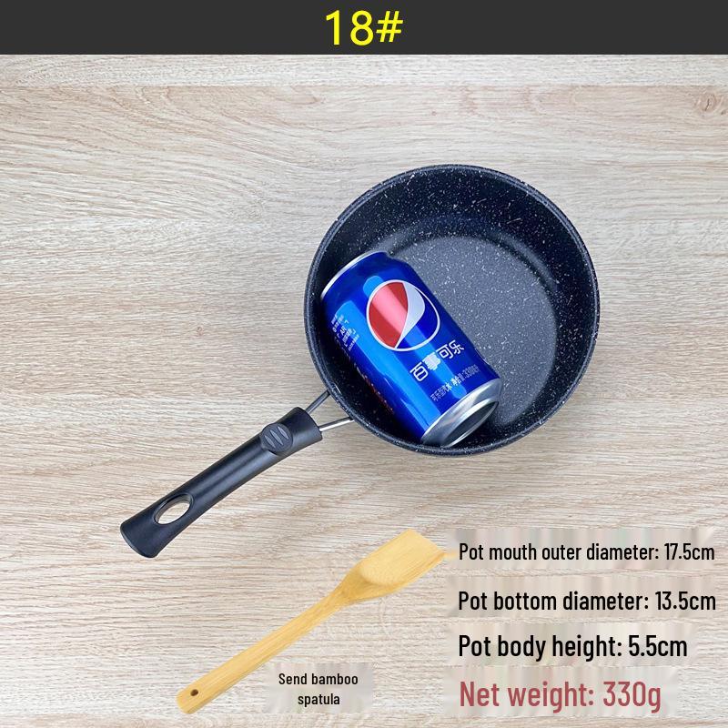 Maifan Stone Non-Stick Mini Wok for Stir-Fry, Steak, Vegetables, Pancakes, and Dumplings; Induction Compatible.