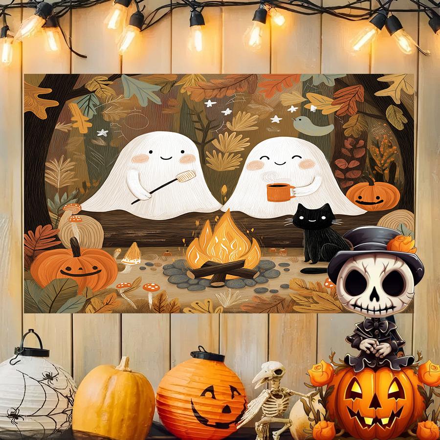 Cute Halloween Jesus Background Cloth Hanging Cloth Bedroom Bedside Decorative Wall Cloth Rental Dormitory Tapestry