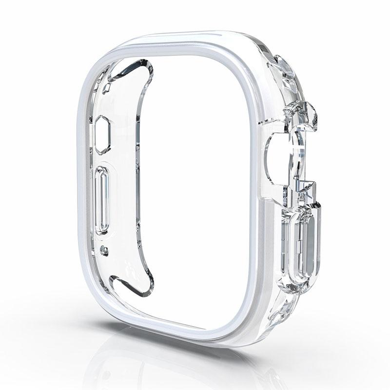 

Захисний чохол для ПК для Apple Watch Ultra 3/2 49 мм 11 10 46 мм 42 мм Екран Захист від падіння Оболонка iWatch 9 8 7 SE 45 мм 41 мм 44 мм Кришка Series 6 5 4 SE 44mm білий