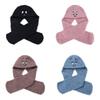 Plush Duck Beanie Cap With Neck Warmer For Cold Weather Use