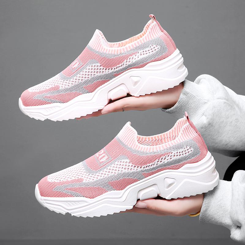 TUINANLE Spring Sneakers Plus Size 35-44 Women Black Shoes Summer Casual Slippers Pink Walking Shoes