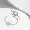 MODIAN 925 Silver Vintage Sunflower Delicate Opal Trendy Ring For Women White Gold Plated Stackable Fine Jewelry Gift