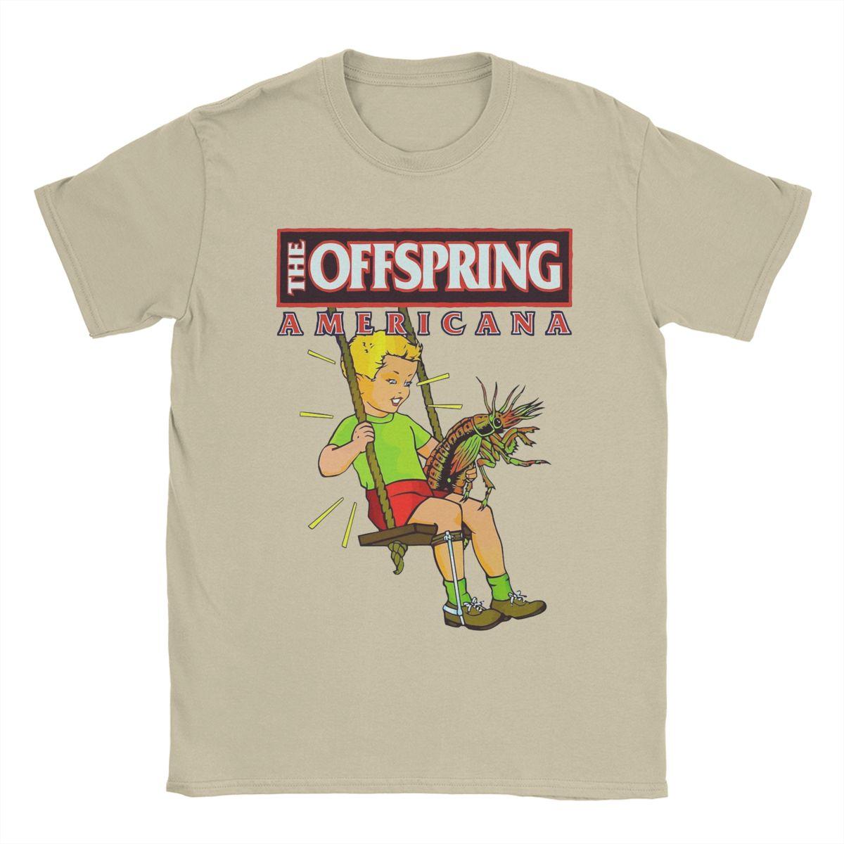 

Offspring T Shirt Men s 100% Cotton Funny T-Shirt Round Neck Tees Short Sleeve Clothing Classic XXL хакі