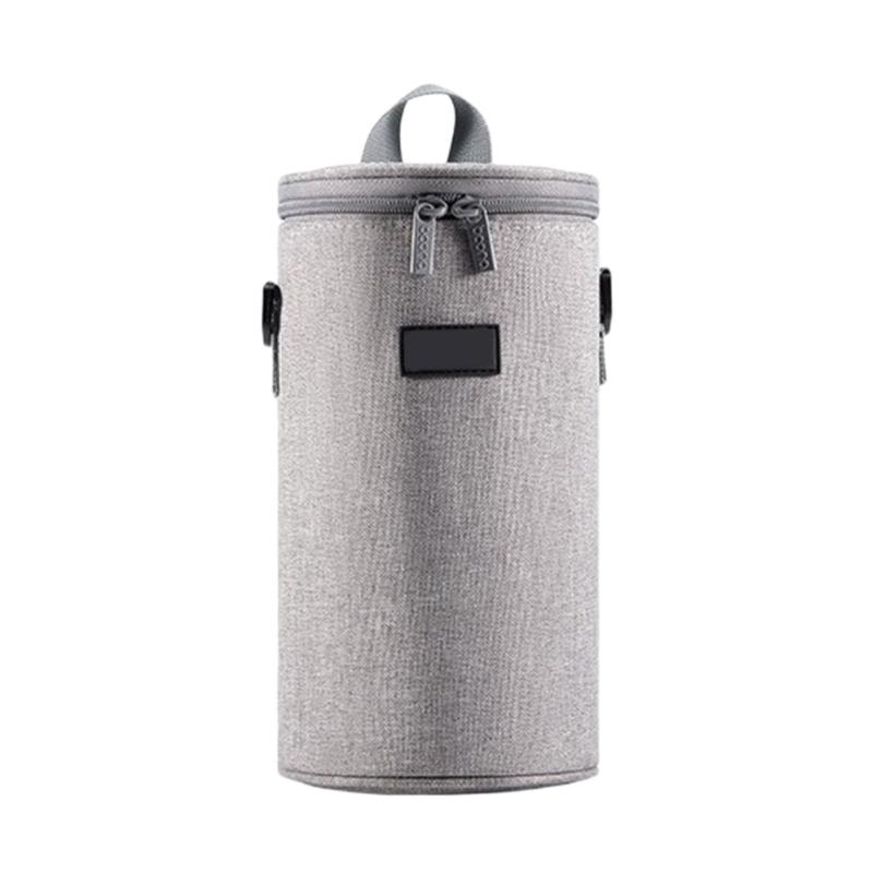 Portable Lens Storage Bag Cylindrical Design Featuring Oxford Cloth Protect Equipment from Scratches and Moisture
