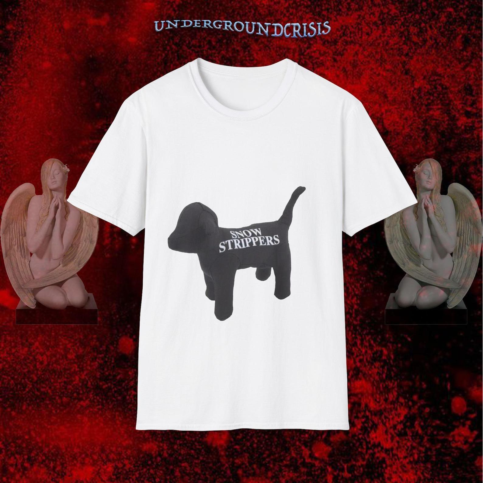 Snow Strippers Dog T-Shirt 2XL