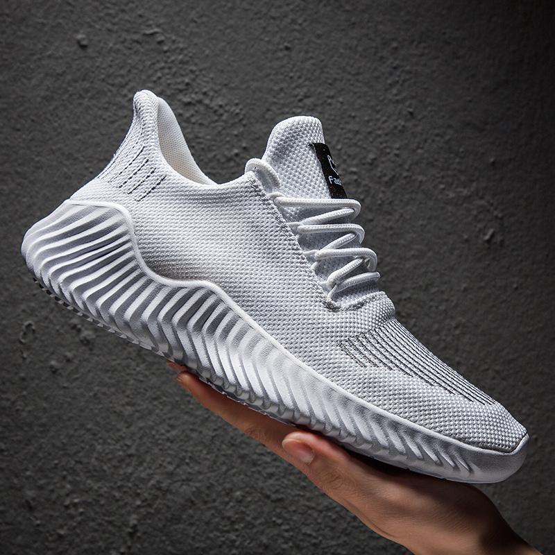 

Shoes Men High Quality Male Sneakers Breathable White Fashion Gym Casual Light Walking Plus Size Footwear 2025 Zapatillas Hombre 39 белый