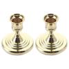 Gold Iron Candlestick Holders Iron Vintage Candle Holder Metal Candles Sticks  For Wedding