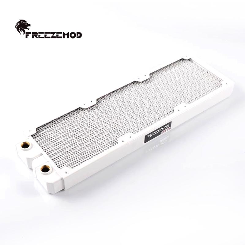 FREEZEMOD G1/4'' 29mm Thick Copper Radiator 120/240/360/480mm PC Water Cooling Rad. Row Heat Sink Cooler for 120mm Fan