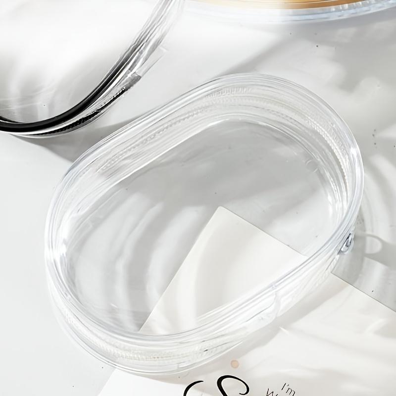 

Portable Cable Storage Box with Transparent Lid,Heavy-Duty PP Construction, Compact Travel Organizer for Earphones
