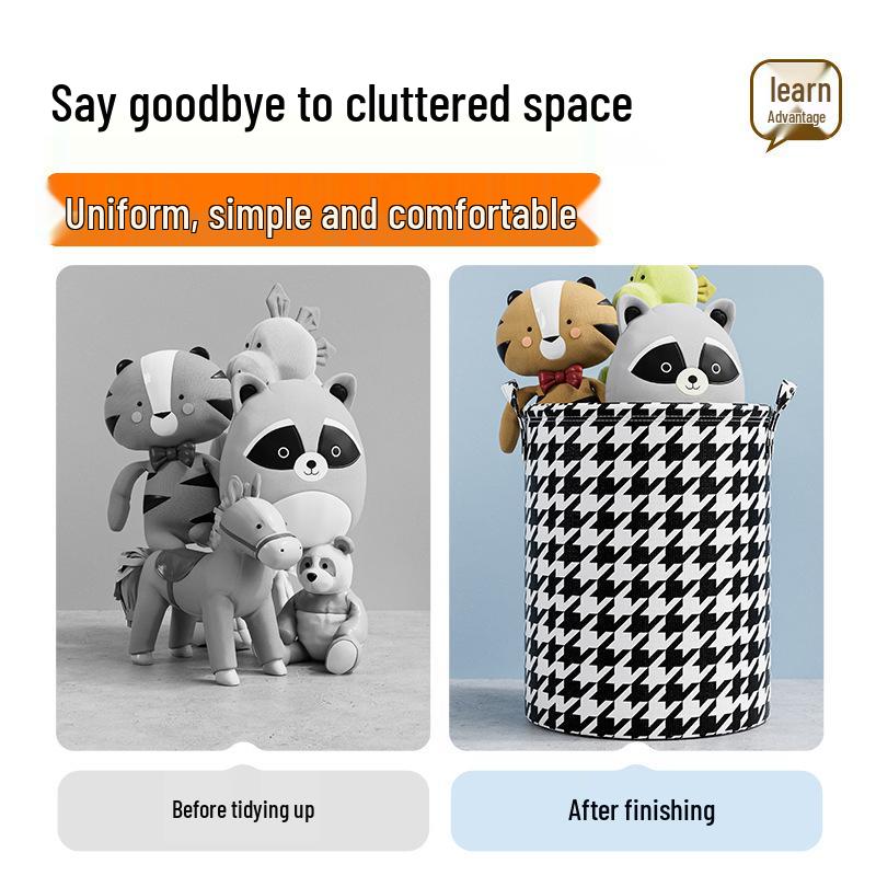 Foldable Fabric Storage Basket for Laundry, Toys & Clothes